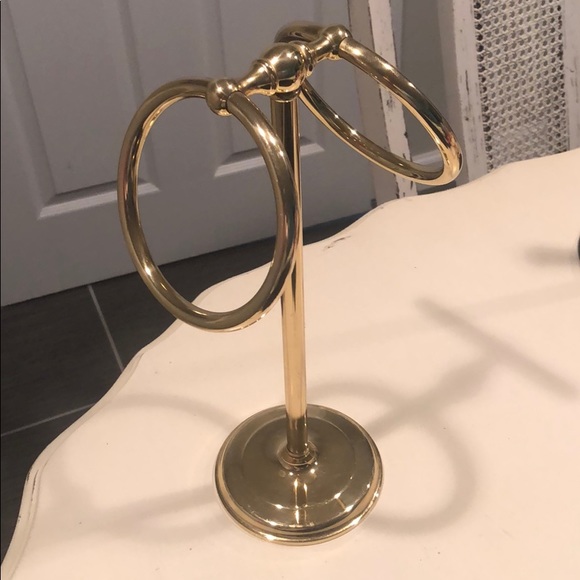 Other - classic gold towel holder